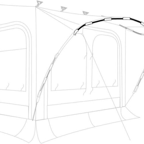 Baldachin-Gestänge, Dachbogen 3,1m Gr. L/XL - Thule Ersatzteil Nr. 1500602881 - passend zu Thule QuickFit