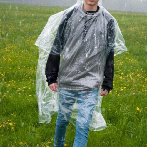 BasicNature Festival-/Notfallponcho, transparent