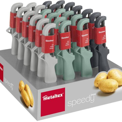 Metaltex Speedy Sparschäler, farblich sortiert