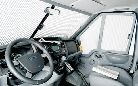 Remis REMIfront IV Frontscheiben-Verdunkelung für Ford Transit (V363) ab Bj. 2014, Euro6 mit Sichtpaket