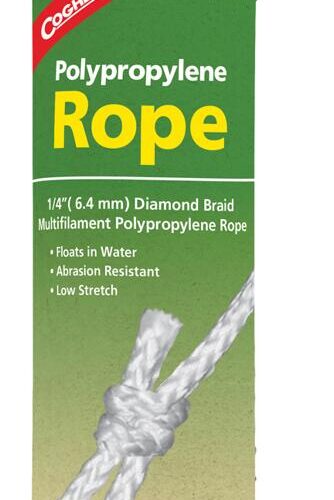 Coghlans Seil PP schwimmfähig, weiß, 15m x 6,4mm