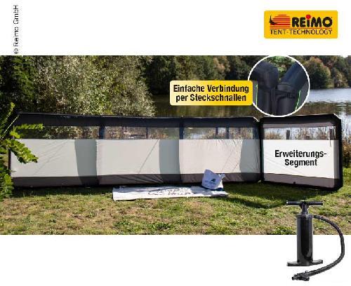 Reimo Hooge Air 160 Windschutz-Erweiterung, 160x140cm, granit/schwarz