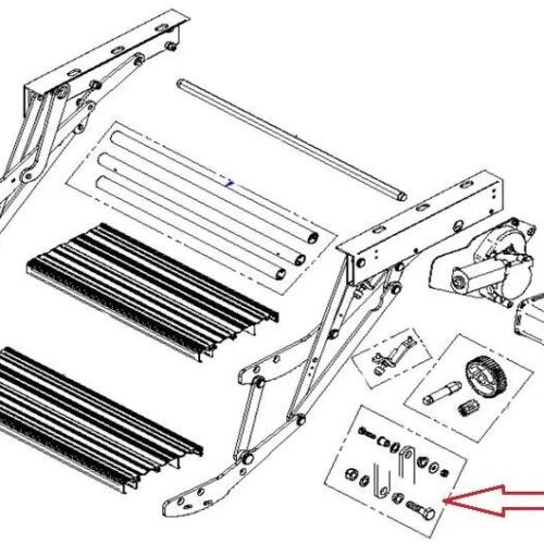 Bolzensatz - Thule Ersatzteil Nr. 1500602717 - für Double Step skirt