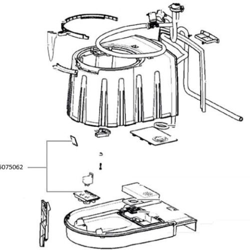 Kit Schalter einfach - Thetford Ersatzteil Nr. 5075062 - für Cassette C250 S / C250 CS / C250 CWE