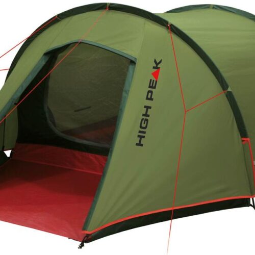 High Peak Kite 3 LW Tunnelzelt, 3-Personen, 340x180cm, pesto/rot