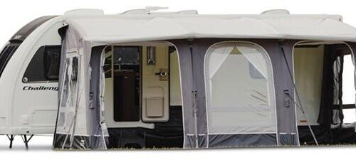 Vango Tuscany Air aufblasbares Vorzelt, 500 Elements ProShield, 325x500cm, grau