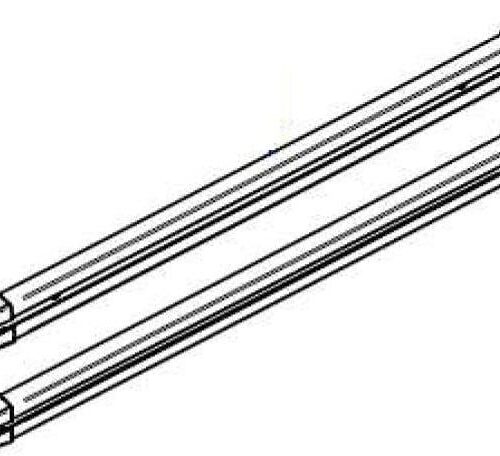 Befestigungsschiene oben+unten schwarz - Thule Ersatzteil-Nr. 1500603218 - für Elite Van XT Crafter ab 2017