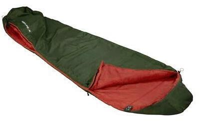 High Peak Lite Pak 1200 Mumienschlafsack, 225x80cm, grün-rot