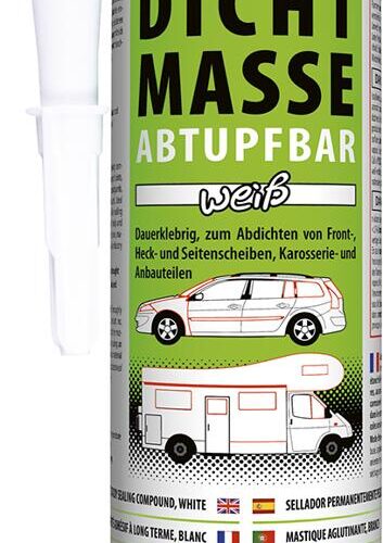 Petec Scheiben-&Karosseriedichtmasse abtupfbar, 310ml, weiß