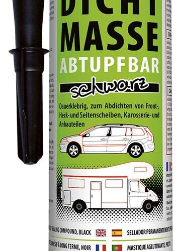 Petec Scheiben-&Karosseriedichtmasse abtupfbar, 310ml schwarz