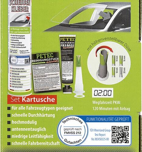 Petec Scheibenkleber-Set Kartusche