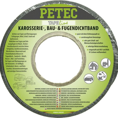 Petec Karosserie-, Bau- & Fugendichtband, 15mm x 5-12mm x 5,6m