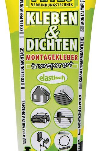Petec Kleben & Dichten Montagekleber, transparent, 80 ml