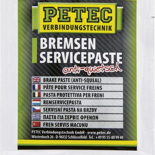 Petec Bremsenservicepaste anti-quietsch, 5g