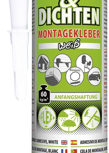 Petec Kleben & Dichten Montagekleber, weiß, 290ml