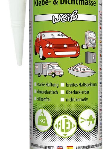 Petec K&D Karosserie Klebe-& Dichtmasse, weiß, 310ml