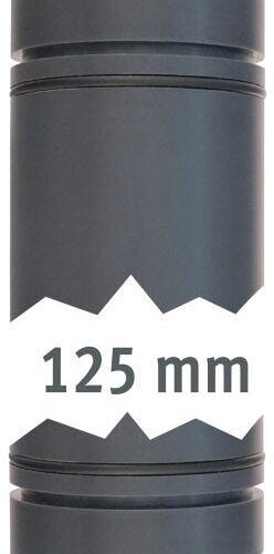 Lilie Rohr, beidseitig O-Ring, 125mm