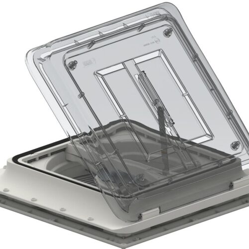 Fiamma Turbo Vent Premium Dachhaube, 40x40cm, crystal, 12V