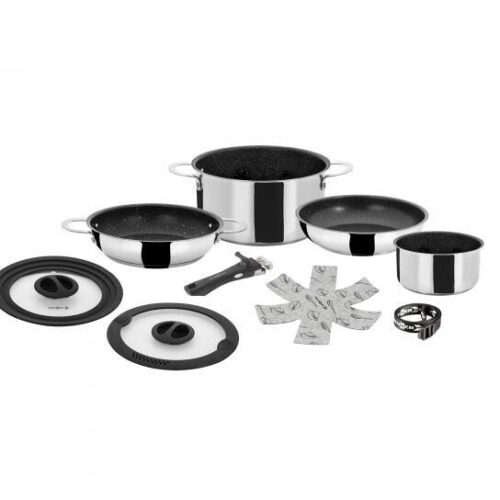 Brunner Academy Vacum Kochtopfset, Edelstahl, 8-teilig