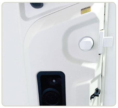 HEOSystem Zusatzschloss (12856+1951) für Carado/Sunlight Bj. 2013-2023, weiß