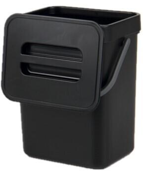 Camp4 Mülleimer mit Deckel, 5L, schwarz