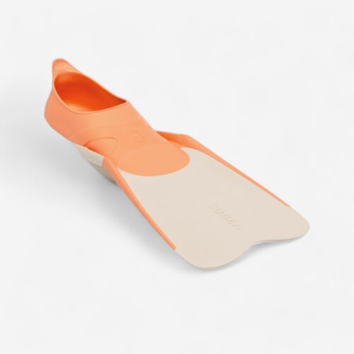 Schnorchelflossen Kinder 100 orange/beige