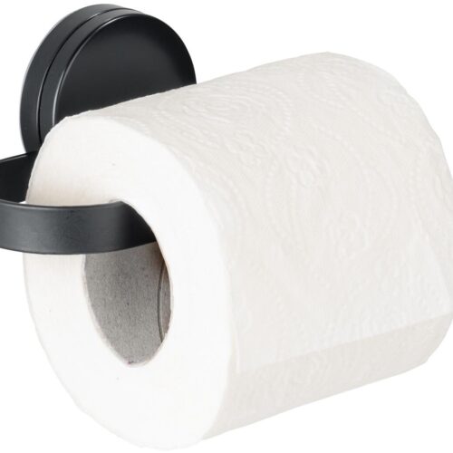 Wenko Pavia Static-Loc® Plus WC-Rollenhalter, schwarz