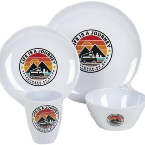 Life is a Journey Geschirrset, 16-teilig