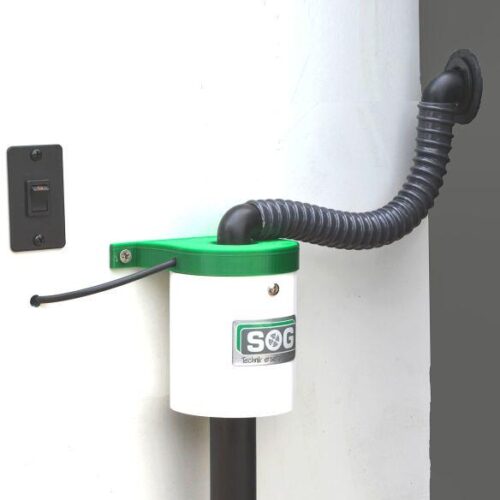 SOG TT WC-Entlüftung für Trockentrenntoilette, Türvariante, schwarz