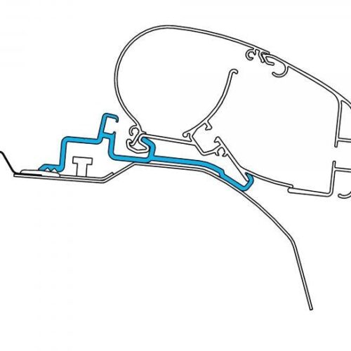 Dometic Perfect Roof 2000/2500 Markisen-Adapter für Fiat Ducato (H2) mit Dometic-Oberlicht, 3-teilig