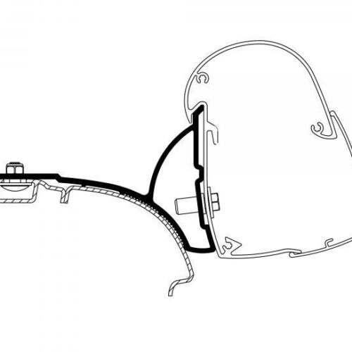 Thule Omnistor 5102 Adapter für VW T5/T6 mit C-Schiene