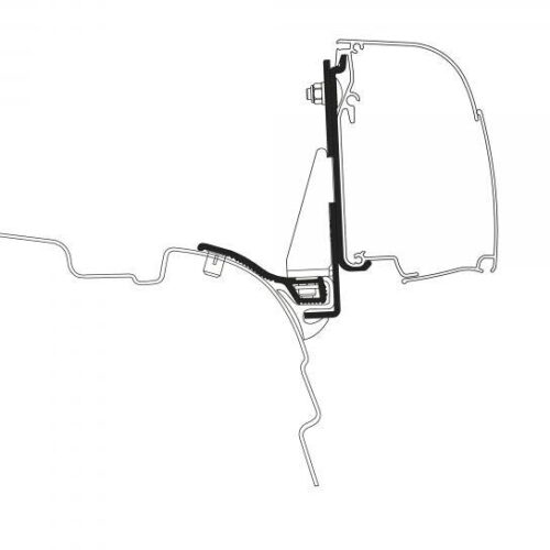 Thule 4200 Adapter für VW T5/6 Multirail, langer Radstand