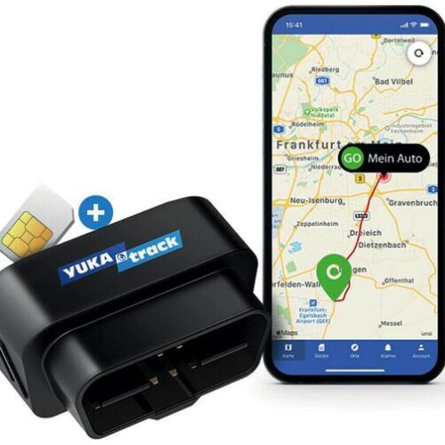 YUKAtrack GPS-Ortungssystem mit On-Board-Diagnose-Schnittstelle, (OBD2)
