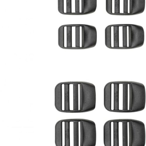 Ferrino Universal-Schnalle, schwarz, 4er Set, 25mm