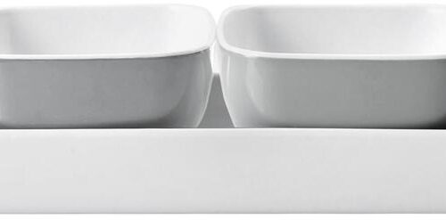 Brunner Cascade Appetizerschalen, 4er Set, weiß/grau