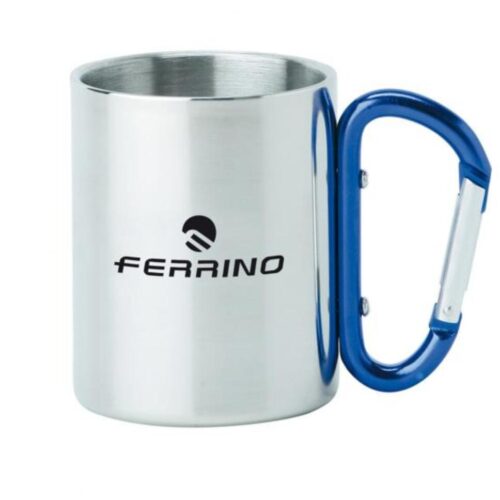 Ferrino Tasse mit Karabiner, Edelstahl, 300ml