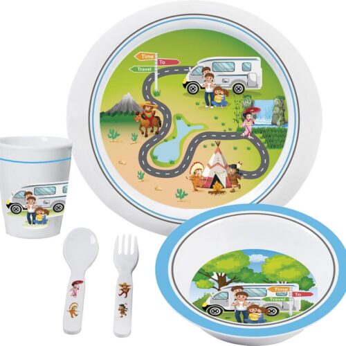 Brunner Time to Travel Kindergeschirrset, 5-teilig