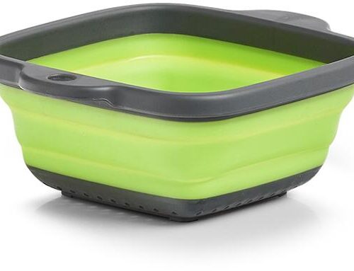 Zeller Faltsieb, Kunststoff, anthrazit/grün