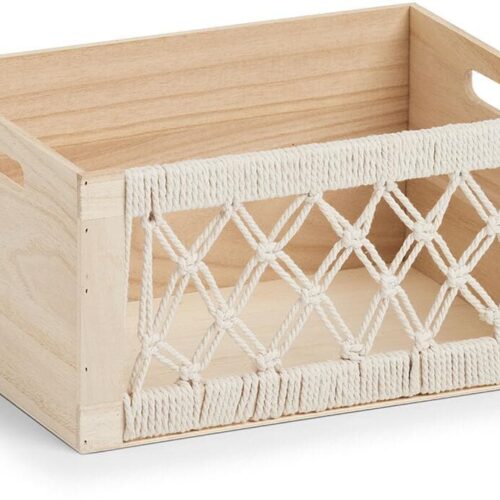 Zeller Aufbewahrungskiste Boho, 35x25x18cm