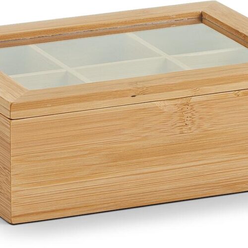 Zeller Teebeutelbox, Bambus/Acryl