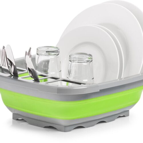 Zeller Geschirrabtropfer, faltbar, grün