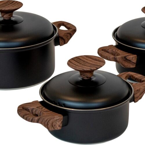 Bo-Camp Stewert Topfset, 3-teilig, schwarz