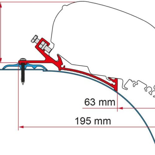 Fiamma F65/F80 Adapter für Laika Kreos ab 2021