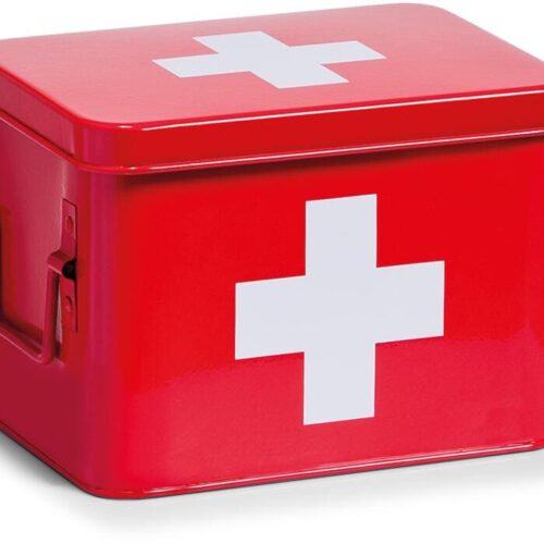 Zeller Medizinbox, Metall, rot