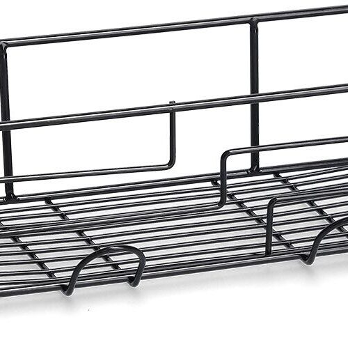 Zeller Badregal, schwarz, 28x10x8,5cm