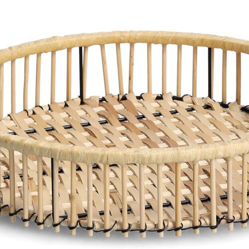Zeller Rattan Dekotablett, Ø32cm