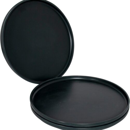 Bo-Camp Patom Essteller, 4-teilig, anthrazit, Ø26cm