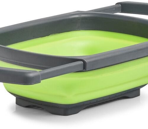 Zeller Faltsieb, anthrazit/grün