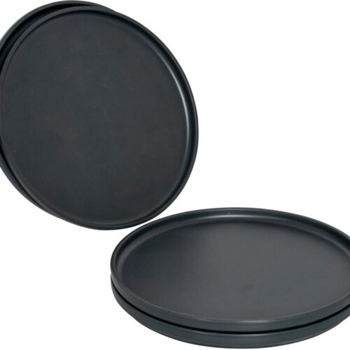 Bo-Camp Patom Frühstücksteller, 4-teilig, anthrazit, Ø20cm