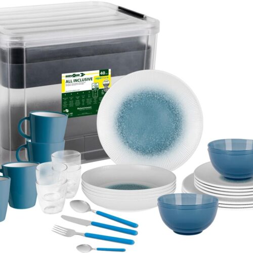 Brunner Meteore Azur Geschirrset, 41-teilig